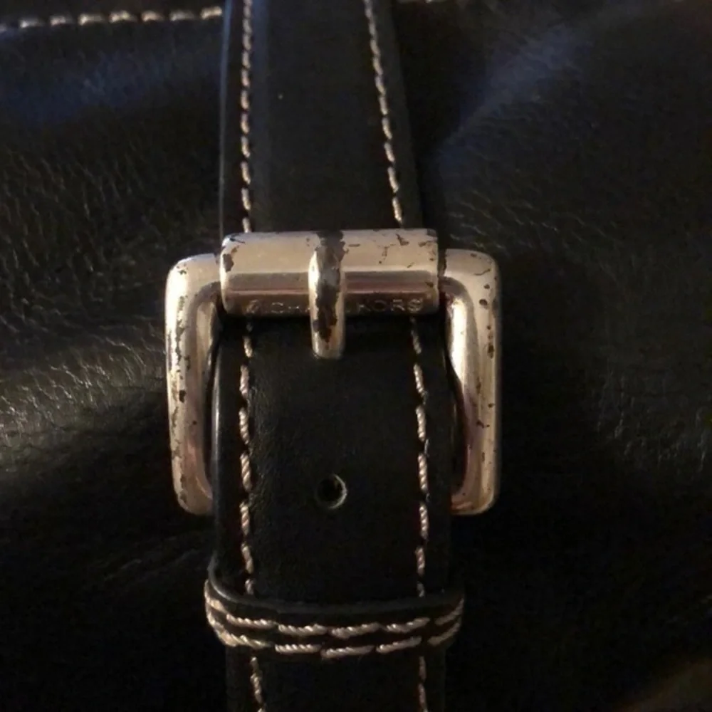 Michael Kors black Leather vintage purse bag